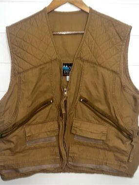 Vintage Mount’n Prairie Style 300 Hunting Vest Brown Utility Workwear Medium